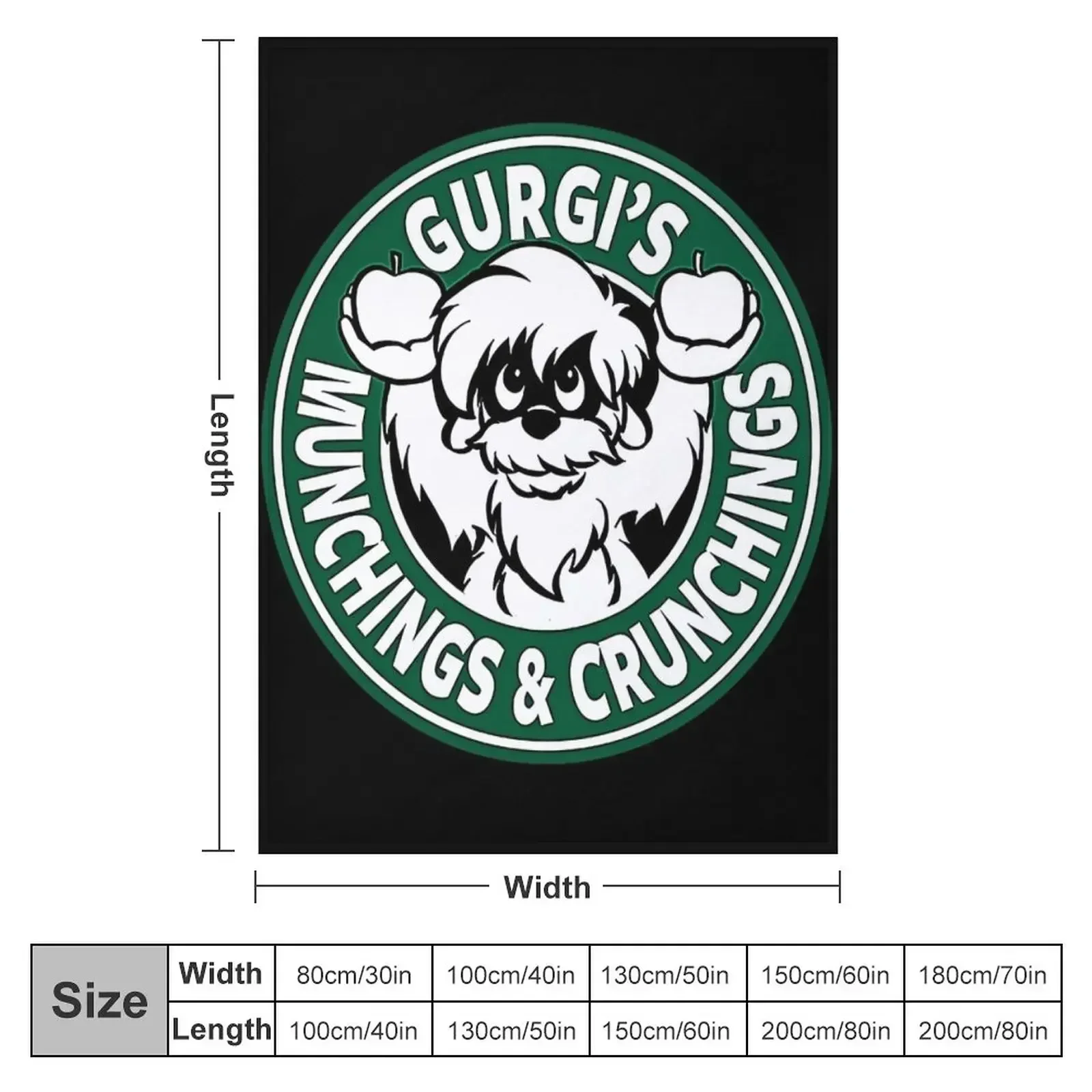 New Gurgi's Munchings & Crunchings T-Shirt Throw Blanket Furrys manga Blankets For Bed Blankets