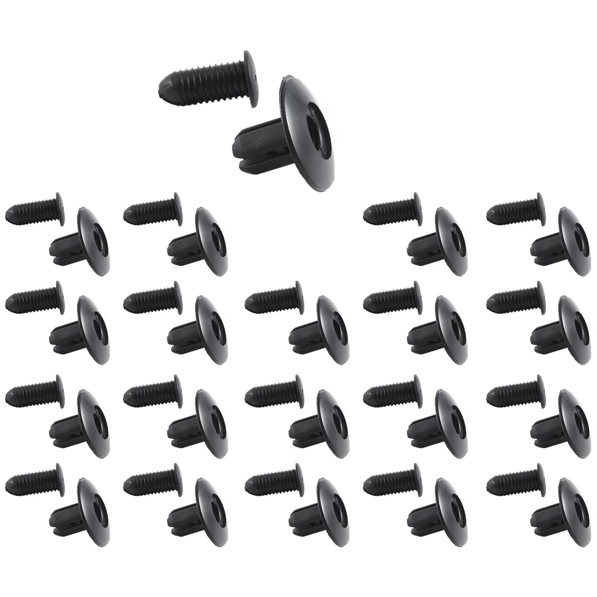 20 Stuks 8Mm Gat Duw In Uitbreiding Schroef Panel Clips Plastic Klinknagel