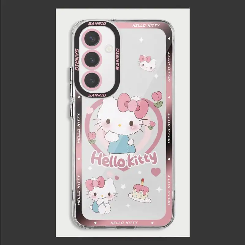 Super Cartoon Cas HelloKitty phone case for Samsung A55 5G A25 A22 A15 A34 A14 A71 A52 A50 A12 A13 A32 A31 A73 Clear funda Cover