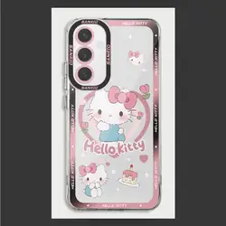 Super Cartoon Cas HelloKitty phone case for Samsung A55 5G A25 A22 A15 A34 A14 A71 A52 A50 A12 A13 A32 A31 A73 Clear funda Cover