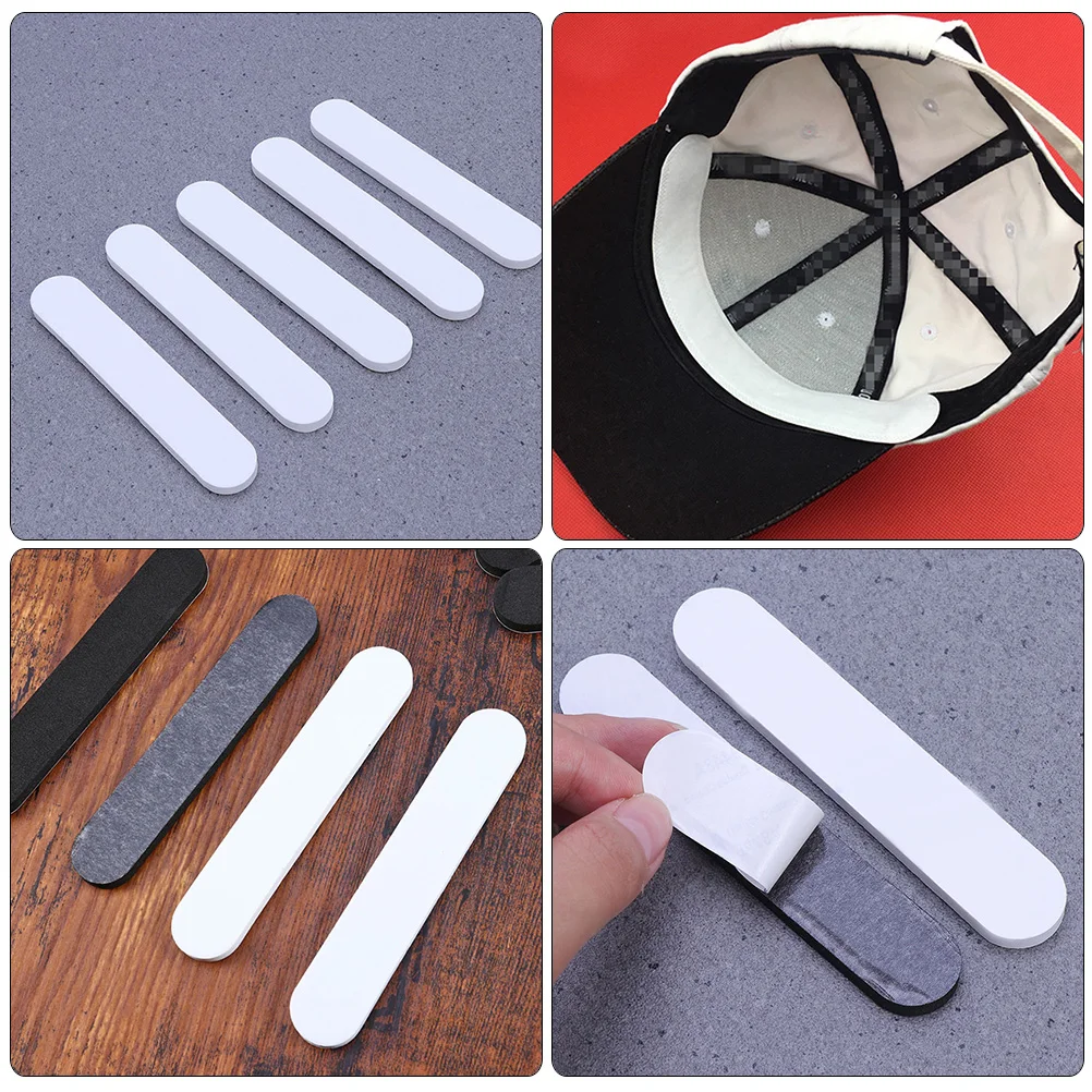 

50 Pcs Hats Sweat-absorbing Cap Sticker Liner Adhesive Tape Liners for Baseball Caps White Man