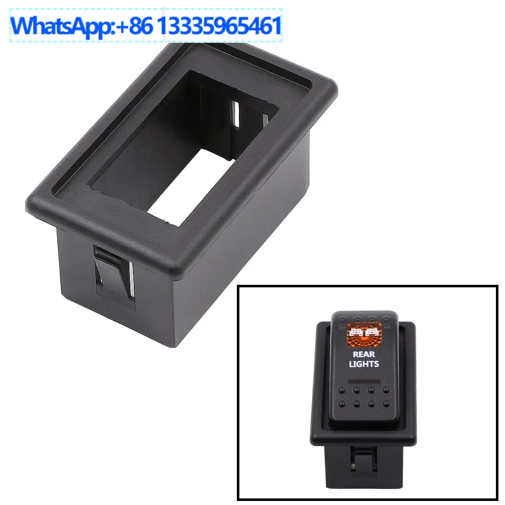 

10 шт., автомобильный переключатель для яхты, автофургона, комбинированный переключатель с монтажной рамой, многопозиционная комбинированная панель с фиксированной рамой, модификация с одной рамой