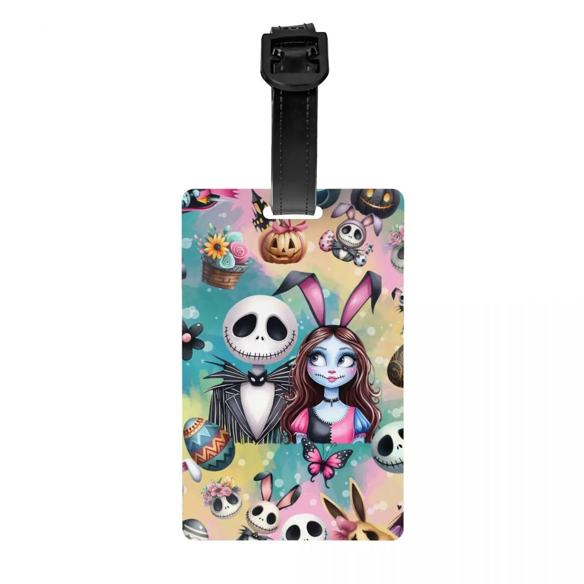 

Custom Jack Skellington Luggage Tags for Travel Suitcase Nightmare Before Christmas Privacy Cover ID Label