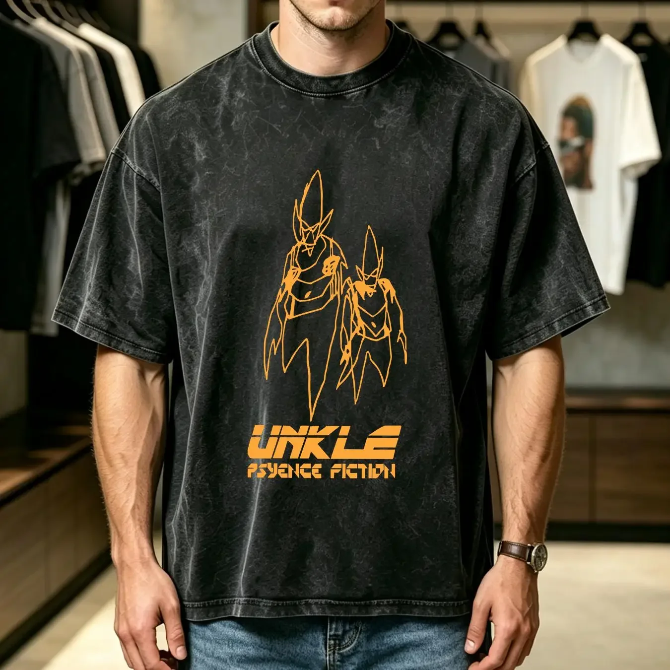washed T Shirt 1999 Unkle psyence fiction DJ SHADOW Mowax futura vtg 90s rap hiphop L vintage Washed Top For Everyday Wear