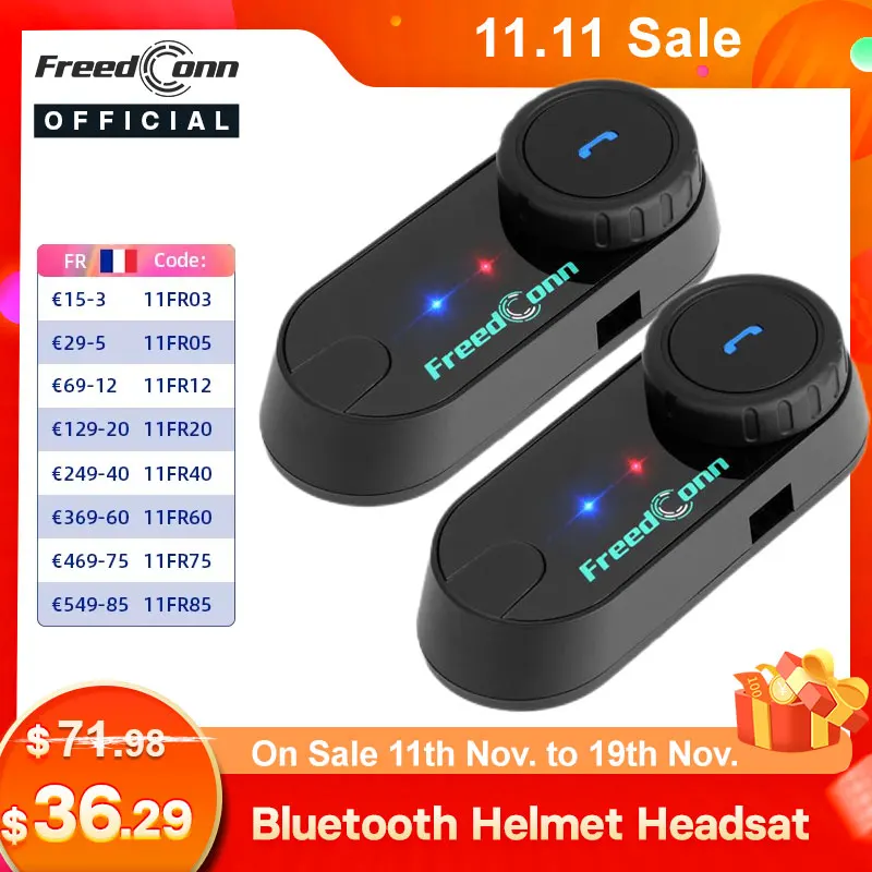 FreedConn-Casque de moto Bluetooth TCOM remboursable, interphone pour casque, commutateur radio FM, BT 5.1, casques de partage de musique pour Hurcycles