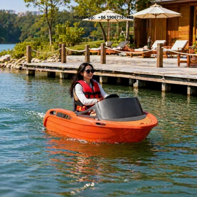 Mini Electric Jet Ski Boat 30-40 km/h Speed 100KGS Load Capacity 2 Seats 30-60 Minutes Battery t001