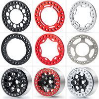 AXSPEED 4PCS Aluminum Alloy 1.9 Inch Beadlock Wheel Outer Ring for 1/10 RC Crawler Axial SCX10 TRX4 TRX6 D90 CC01 1.9 Wheels Hub