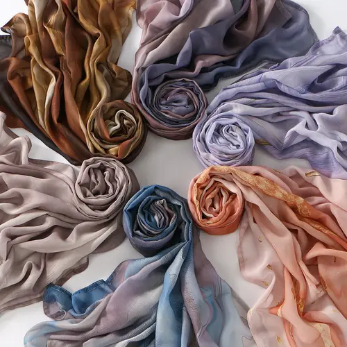Women's Printed Modal Rayon Hijab Scarf Muslim Watercolor Hijabs Digital Printing Shawls Islam Turban Ramadan Headscarf Scarves - Image 4