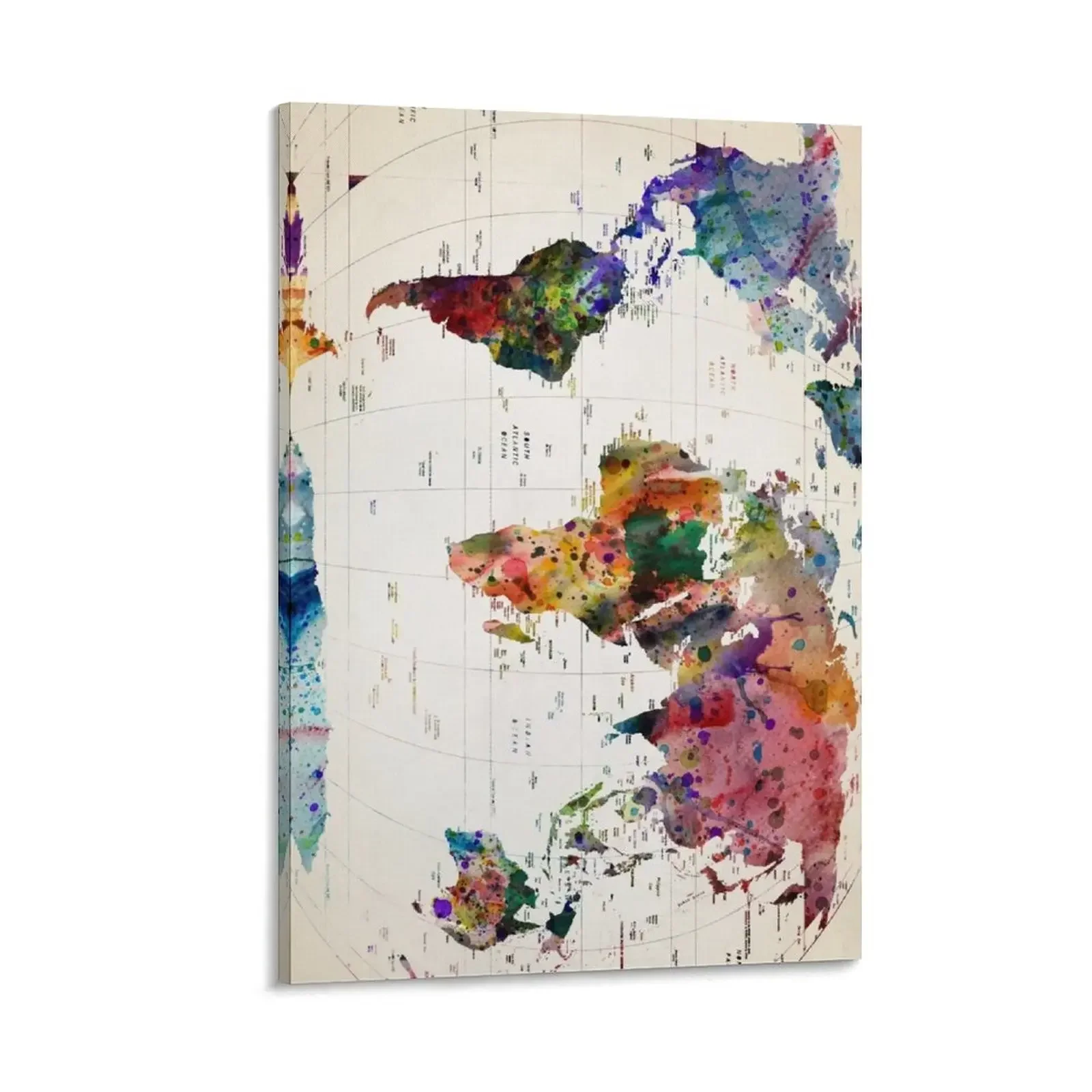 

map Canvas Painting home and decoration wall decoration paintings stickers & posters anime figure