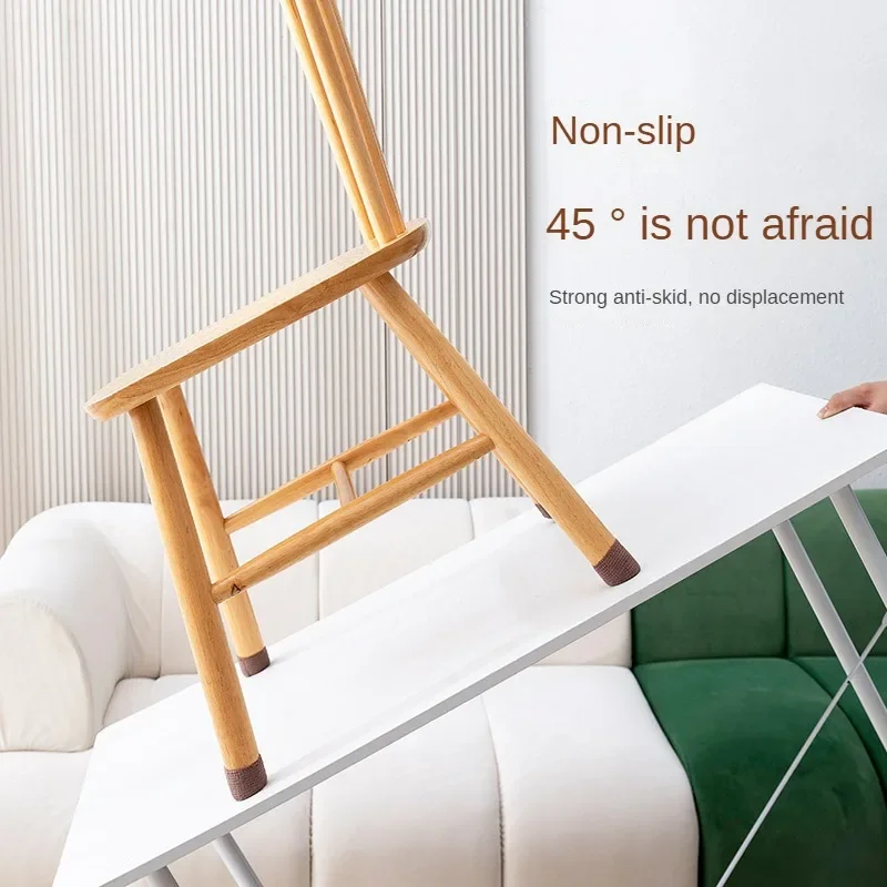 1/3/5pcs Self Adhesive Chair Leg Covers Anti-slip Table Leg Protection Furniture Foot Pad Wrapping Shock Absorber Reusable