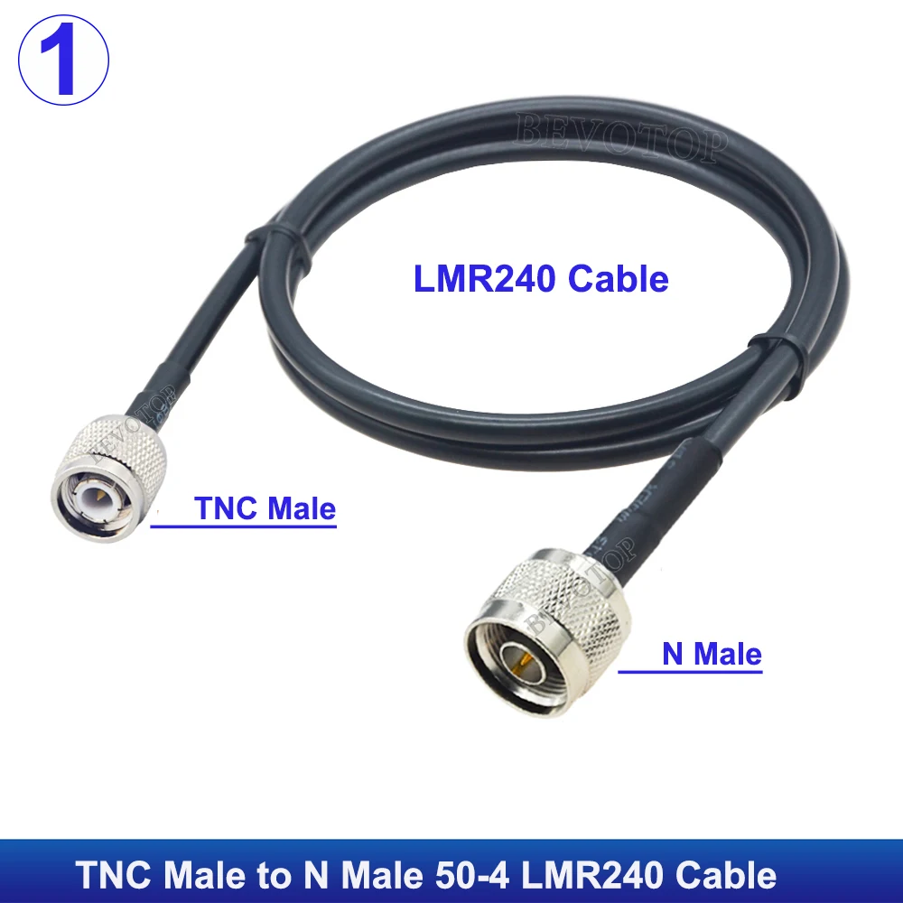 LMR240 50-4 TNC Male/Female to N Male/Female Connector N to TNC LMR-240 Cable Pigtail 50 Ohm RF Coaxial Extension Jumper Cord