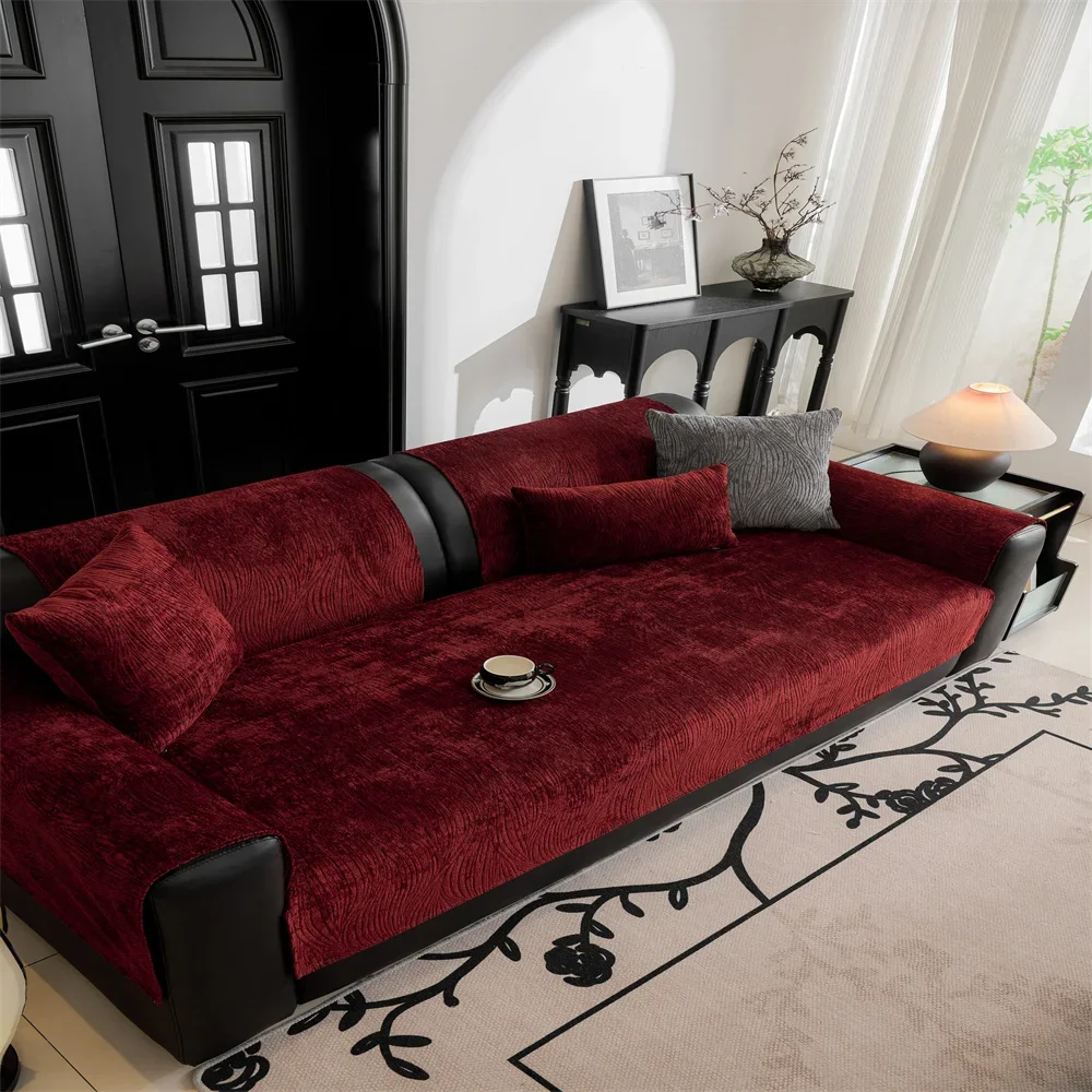 Sofa Cushion New Style Imitation Cotton and Linen All-season Anti-slip Cross-border Sofa Cover Full-cover Sofa Scarf