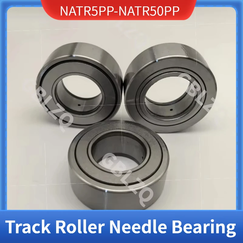 NATR5PP-NATR50PP Track Roller Needle Bearing PP Double Rubber Sealed Support Cam Follower Bearings CNC Machinery Parts