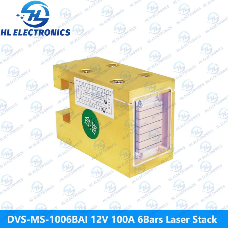 DVS-MS-1006BAI 12V 100A 6Bars 600W 808nm Laser Stack for Hair Removal