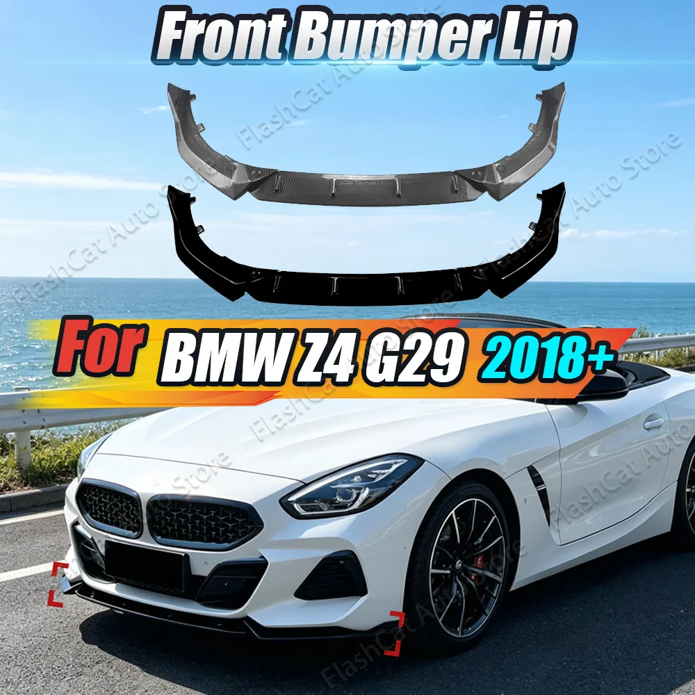 

G29 Z4 Lower Diffuser Guard Spoiler Body KitsFor BMW Z4 G29 M Sport 2018 2019 2020 2021 Car Front Bumper Lip Splitter Trim