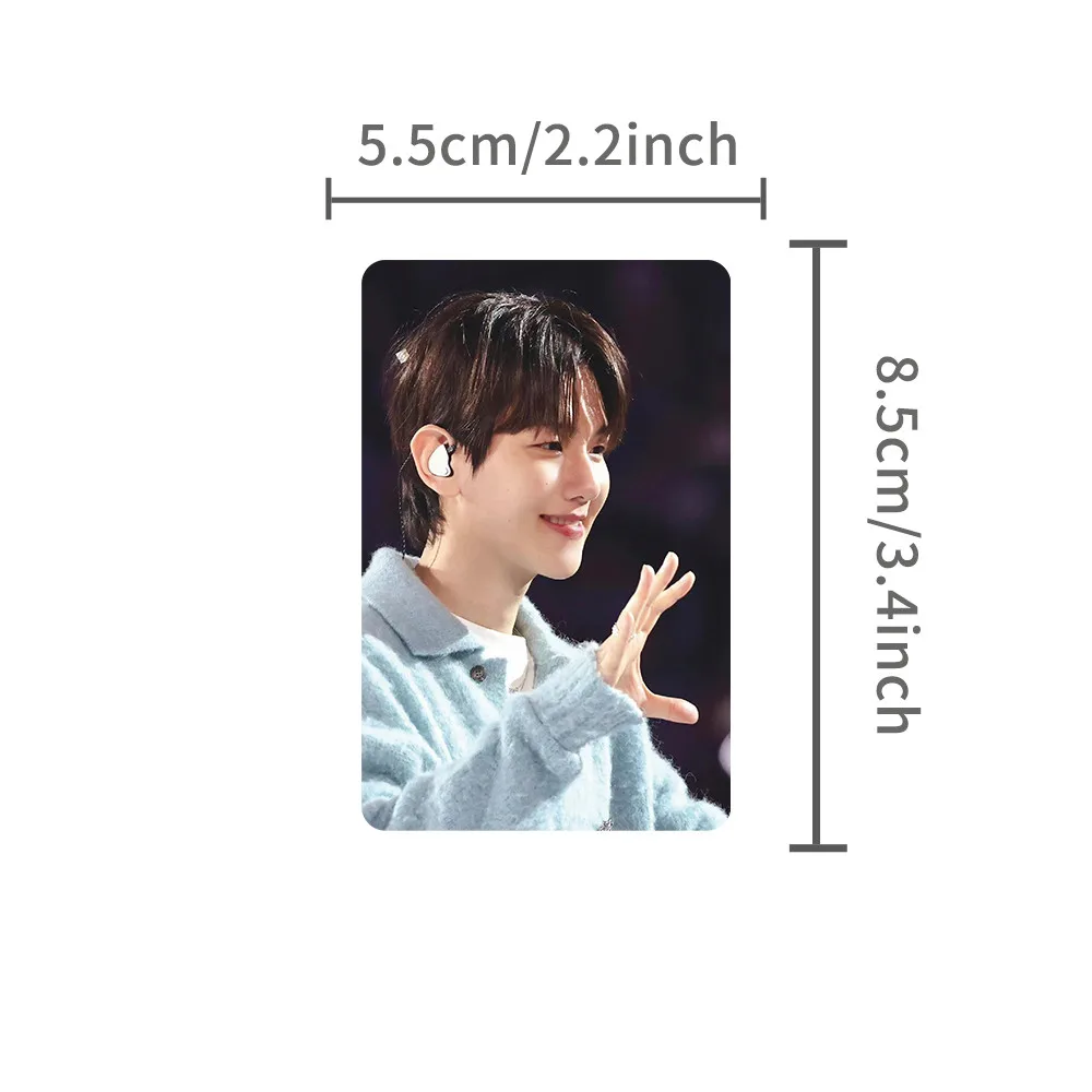55 قطعة من بطاقات LOMO المجسمة بالليزر BAEKHYUN EXO - مجموعة بطاقات الصور لألبوم K-pop مع طلاء غير لامع ممتاز (متجر Anime Worlds)