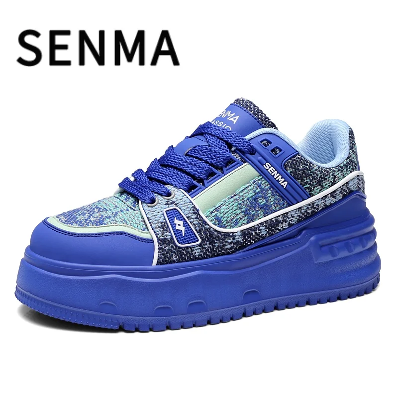 

SENMA Men's Shoes 2025 Chunky Sneaker Mens Womens Board Shoes Fashion Casual Luxury Men's Shoes Height Increased Platform Shoes