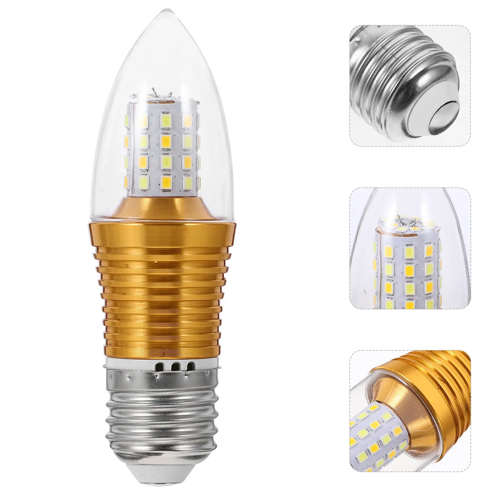 2Pcs Smart Dimming LED Light Bulb 9W Multi-Color Changing Small Screw Bulb Energy Saving for Home Office Restaurant