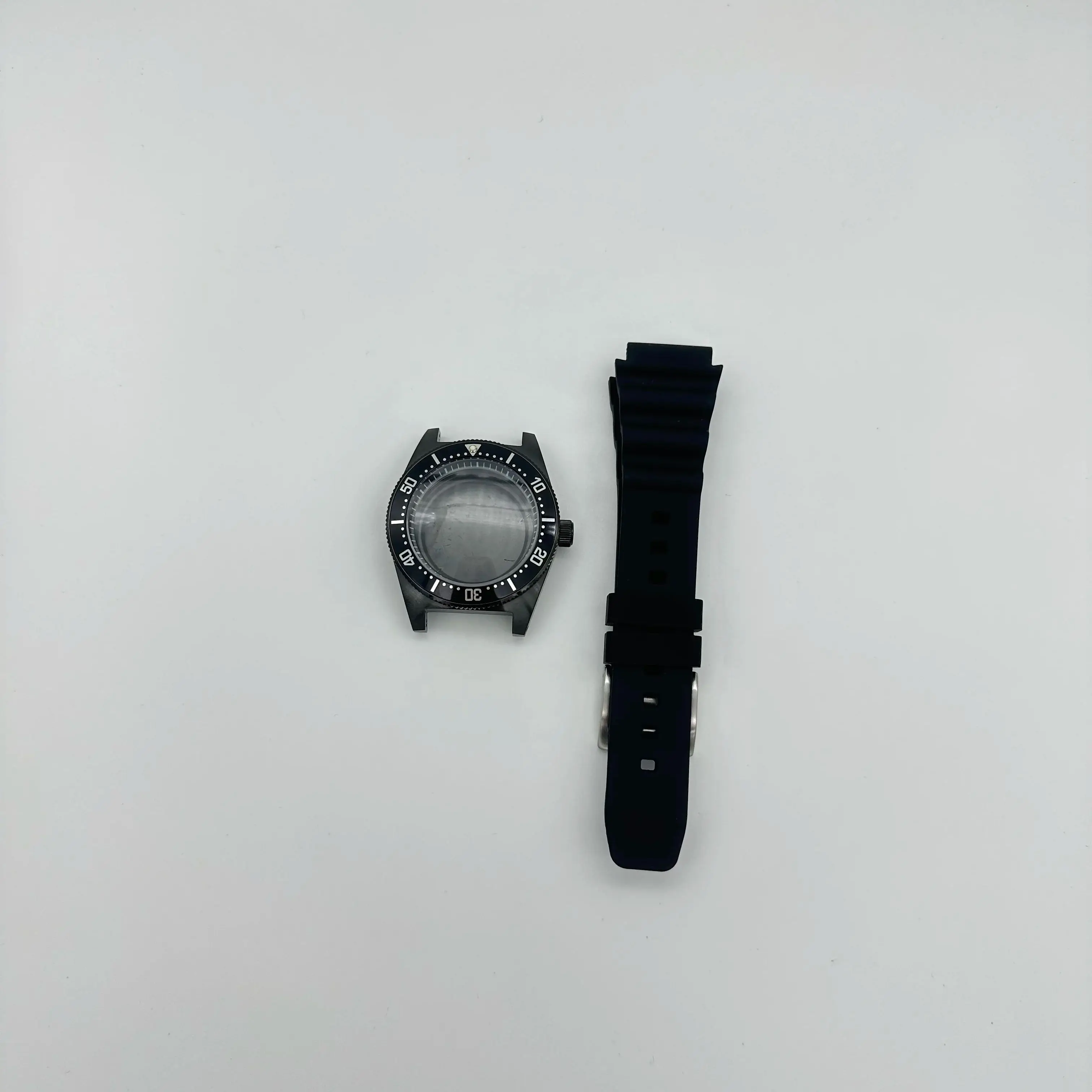 40mm改造機械式時計ケースシリコンバンドセット（NH35/NH36/NH38ムーブメント対応）