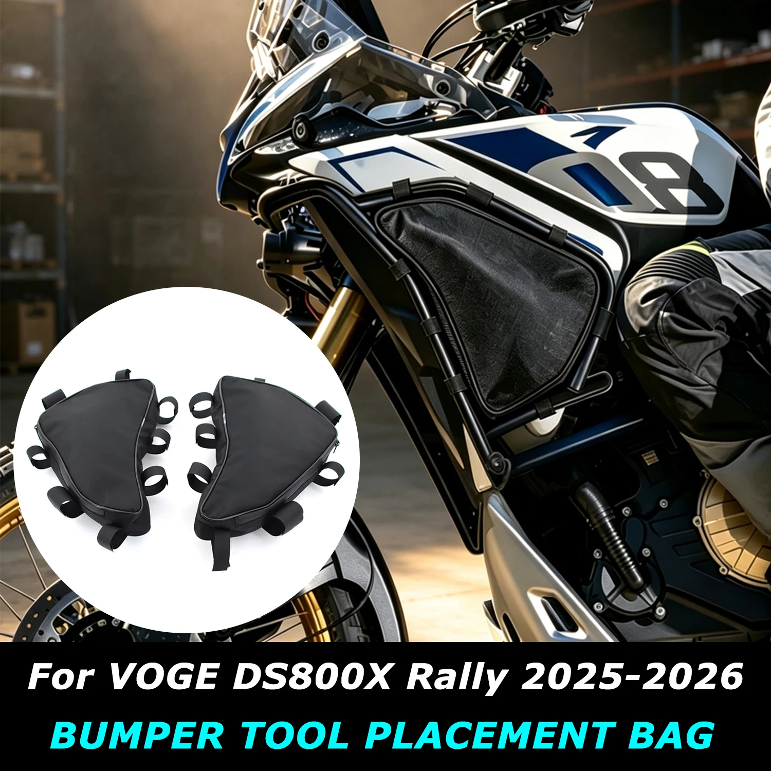 2025 2026 New DS800X DS 800X Motorcycle Original Bumper Repair ToolBag For VOGE DS800X Rally Frame Crash Bars Bag Waterproof Bag