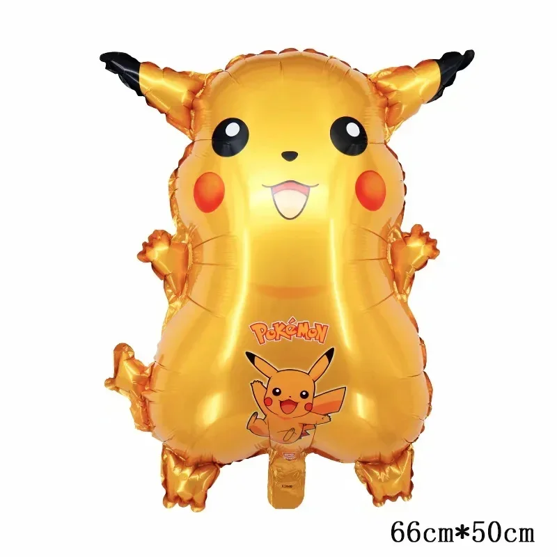 1pcs Pokemon Foil Balloon Pikachu Squirtle Charmander Kids Birthday Decoration Balloon Baby Shower Party Decor Supplies Globos