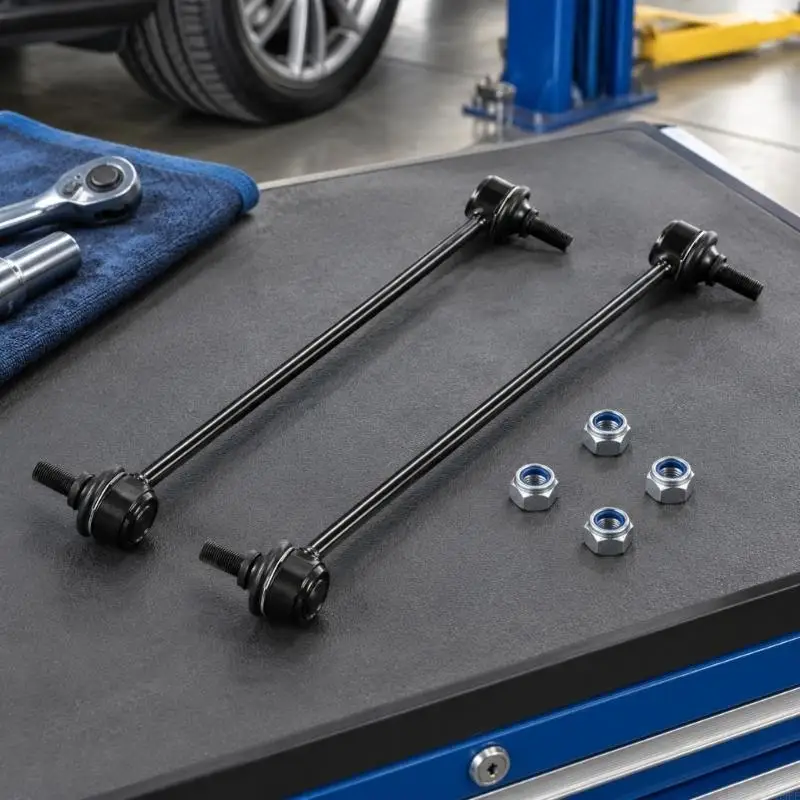 Automotive Bar End Rods K90344, K80249, K750913, 4882008020, with Ball-Joint and Threaded-Post Ends, 1 Pair for H9EE