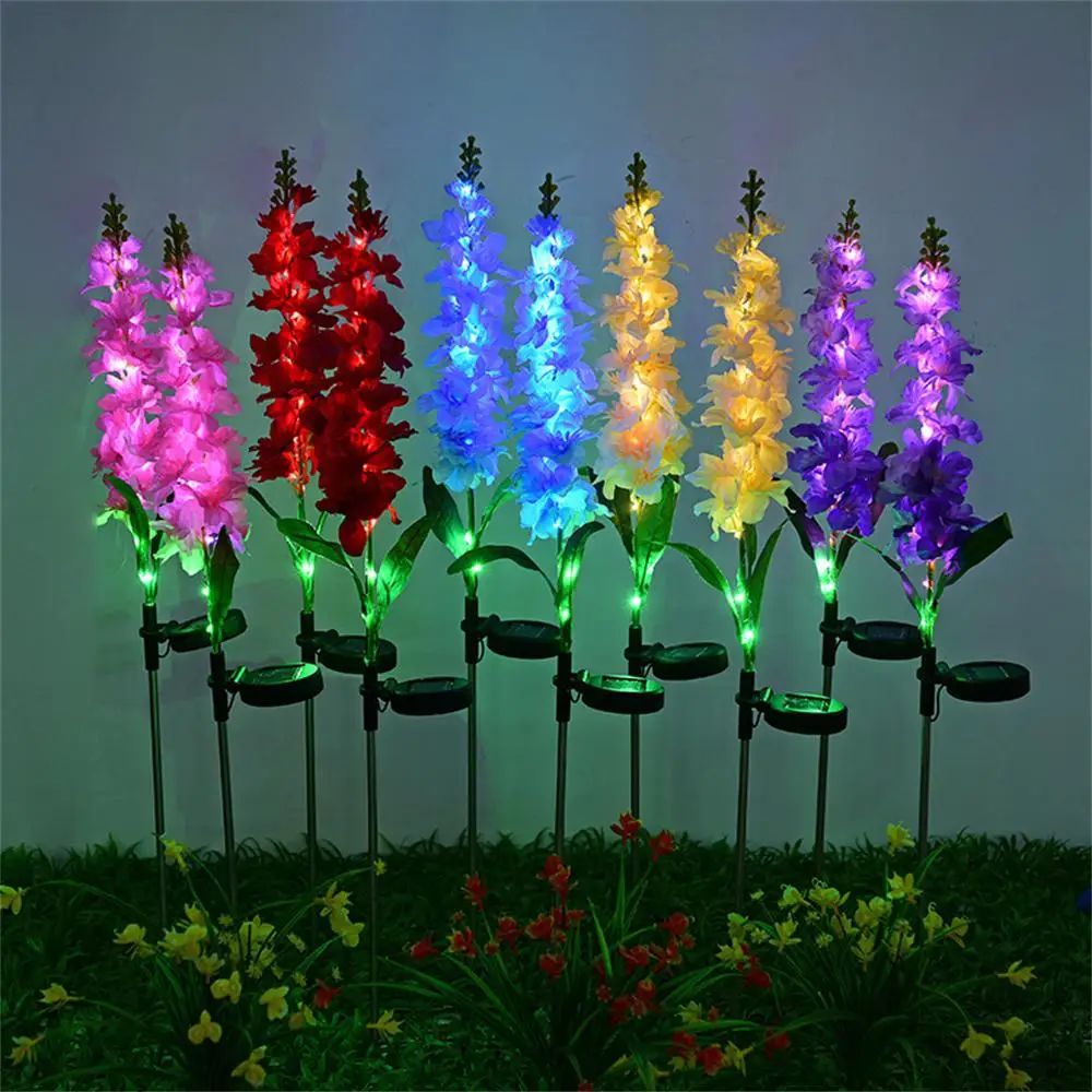 Illumination Decorative Lights Landscape Solar Light Solar Energy Decorate Flashlight Fairy Tale Violet Lawn Light Violets