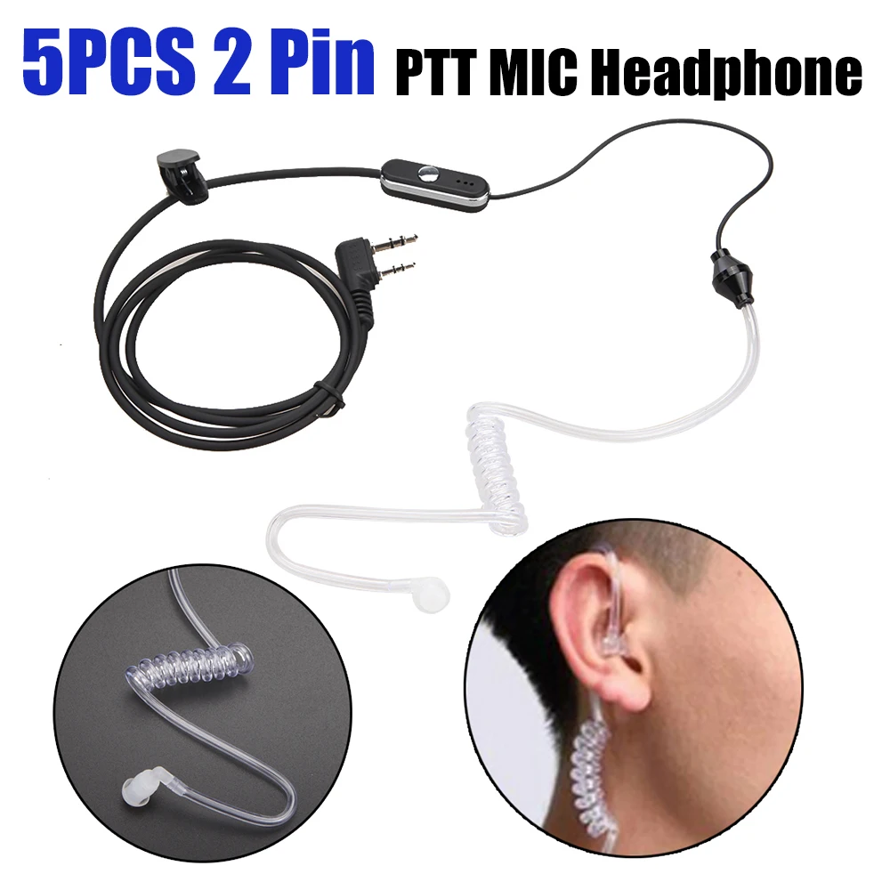 

Пластиковый наушник рации, гарнитура PTT MIC, практичные наушники, аксессуары для гарнитуры рации для baofen Retevis, радиоприемники
