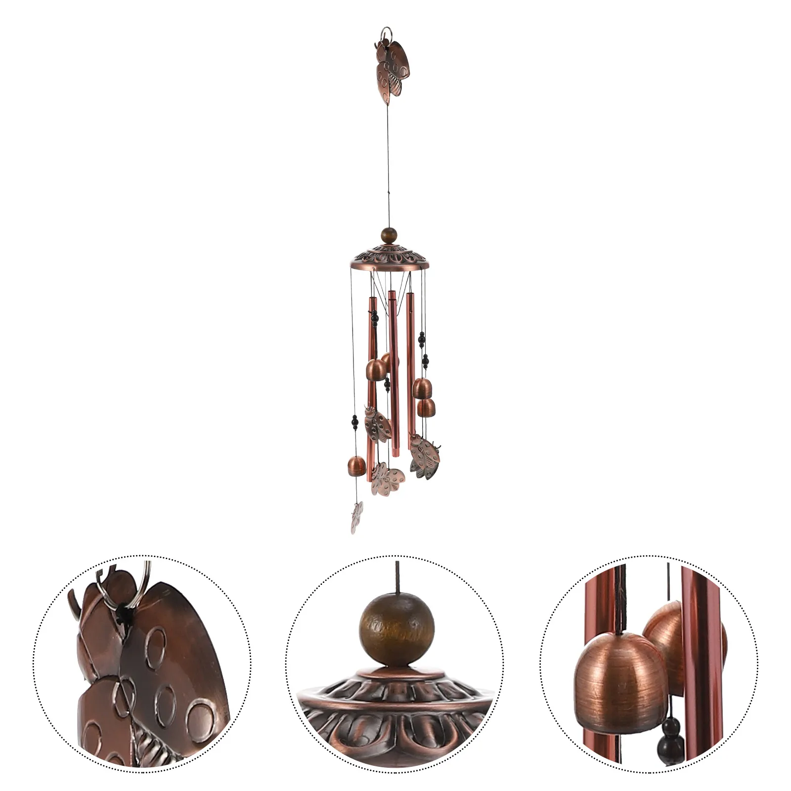 

Brass Wind Chimes Assorted Color Outdoor Hanging Decorative for outside Decoration Bell Metal Home Pendant