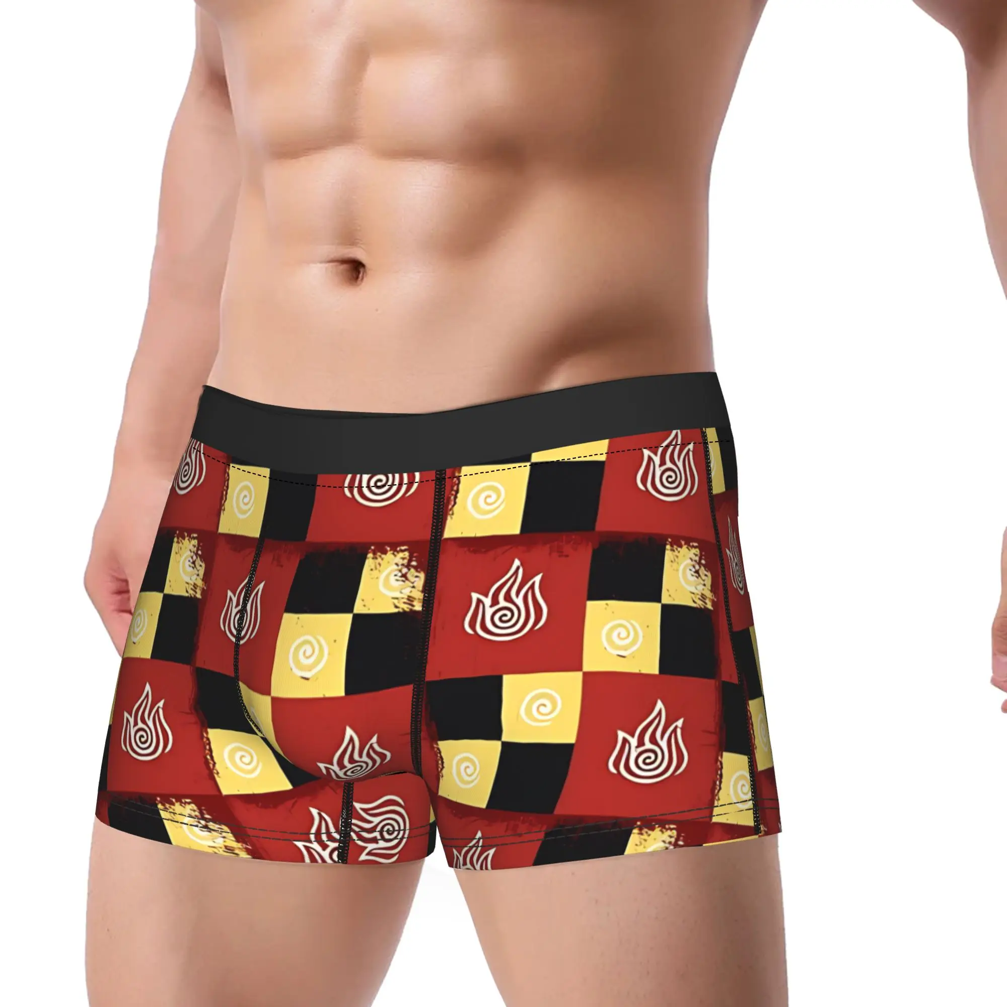 Nation Pattern  Avatar  The Last Airbender Avatar Anime Underpants Breathbale Panties Male Underwear Print Shorts Boxer Briefs