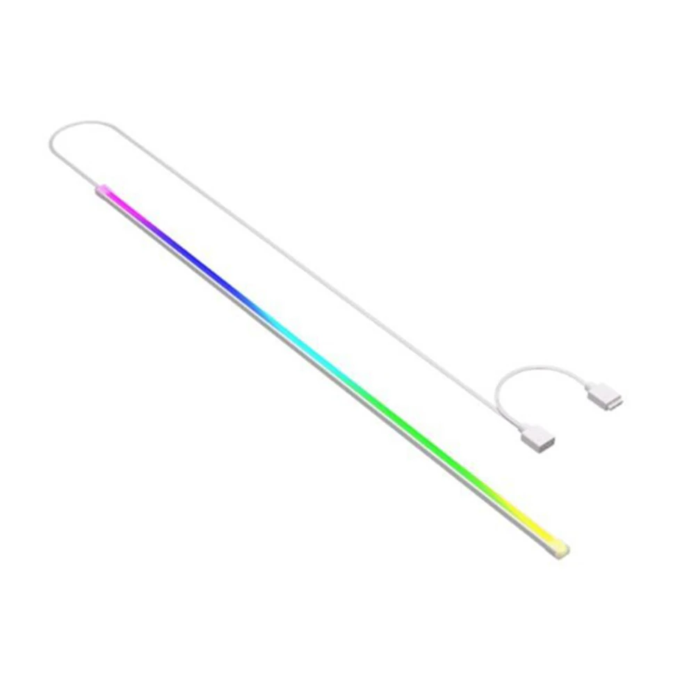 Customizable LED Light Strip for Gamers 408mm Length Fits Perfectly in Various Cases with Easy Installation Options