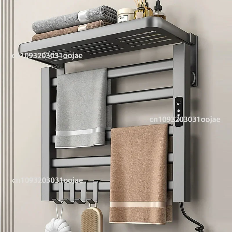 APP WiFi Control Towel Warmer Bathroom Wall Mounted Electric Towel Drying, Heated Towel Rack with Timer And Temperature Control