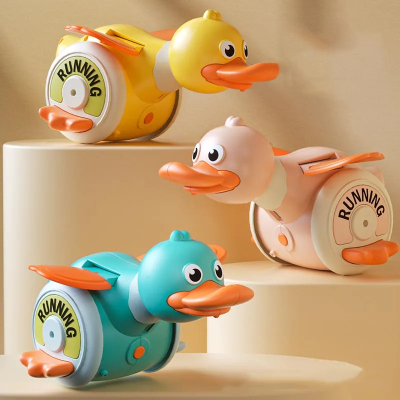 Rotating Duck Baby Toy Infant Sensory Crawling Dancing Runing Duck Tummy Time Toys For Babies Boy Girl Learning Walking Gifts