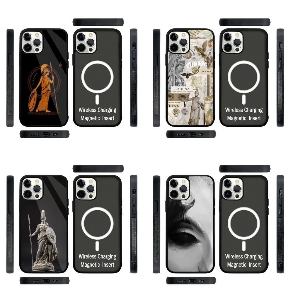 

Greek Mythology Athena Phone Case Strong Magnetic For IPhone 15,14,13,Pro,Max,Plus,11,12,Mini For Magsafe Wireless Charging