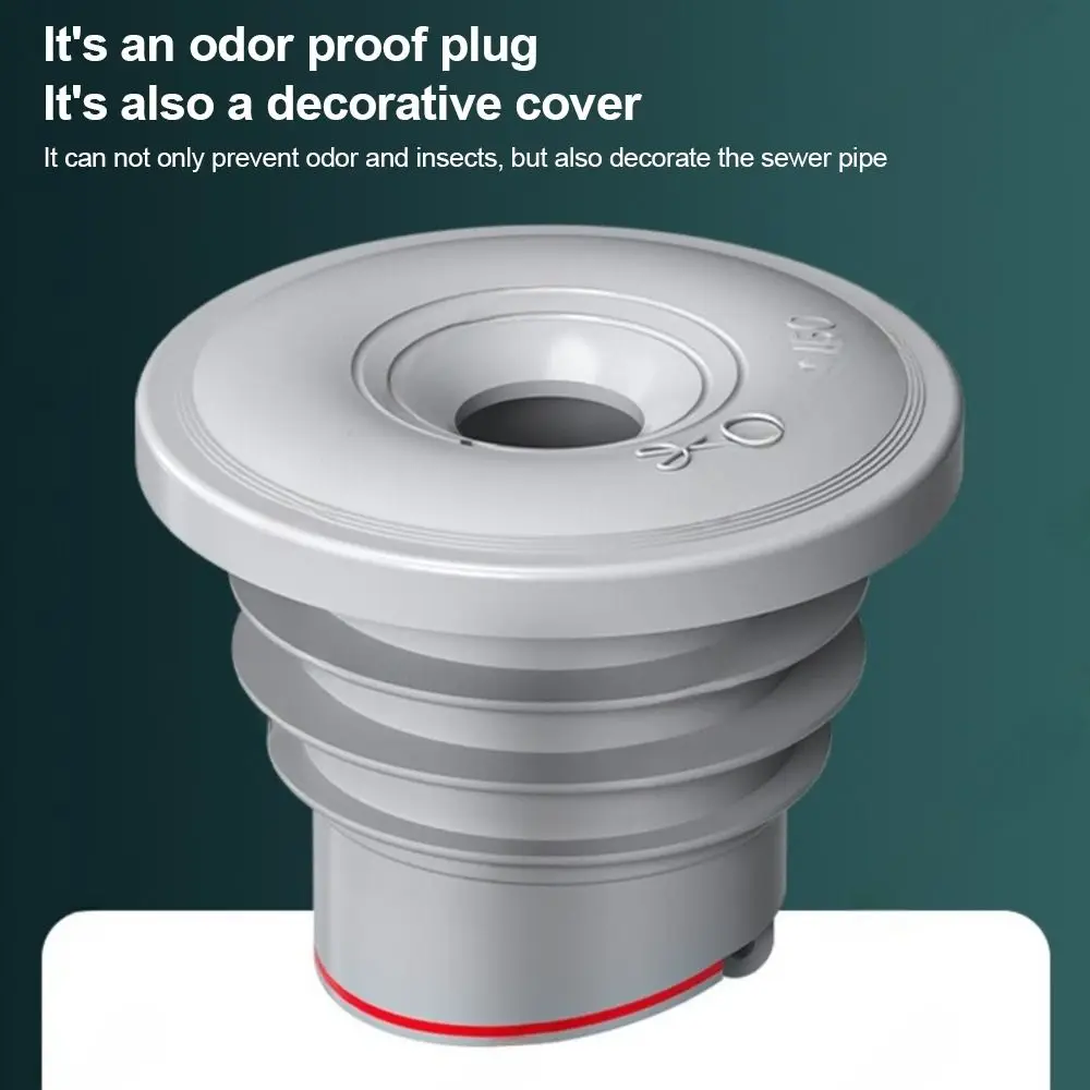 Useful Silicone Water Drains Connector Anti-odor Leakage Protection Floor Drain Seal Ring Washing Machine Water Plug Bathroom
