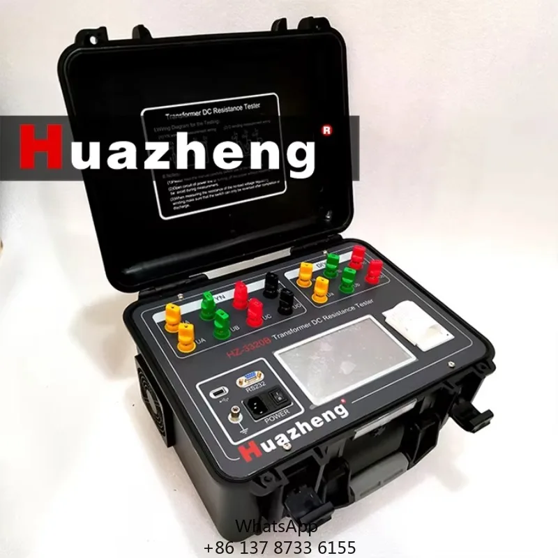 Huazheng Electric 20a Dc Resistance Test Equipment Single Phase Winding Resistance Tester