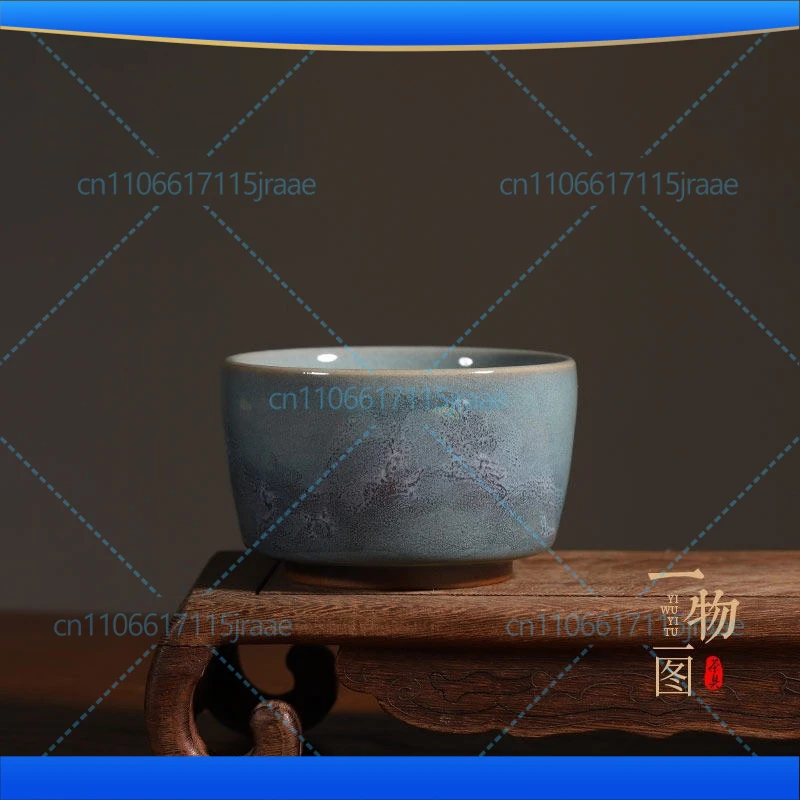 

Jun Porcelain Kiln Change, Zen Cup, Handmade Jun Porcelain Ceramic Kung Fu Teacup