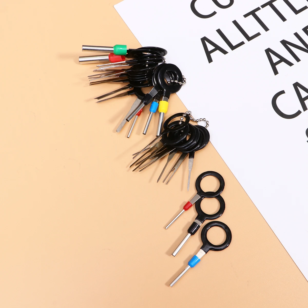 

29pcs Pin Release Car Plug Terminal Removal Connector Disassembly Tool High Hardness Durable Easy Repair Automotive Electronics