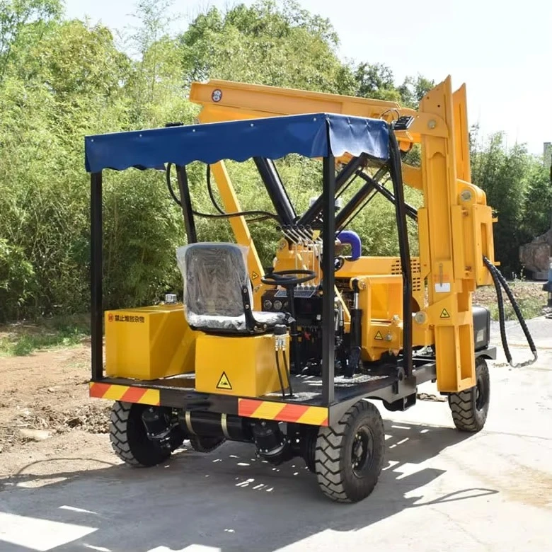 Cheap Fence Post Pounder Guardrail Pile Driver Drilling Piling Machine
