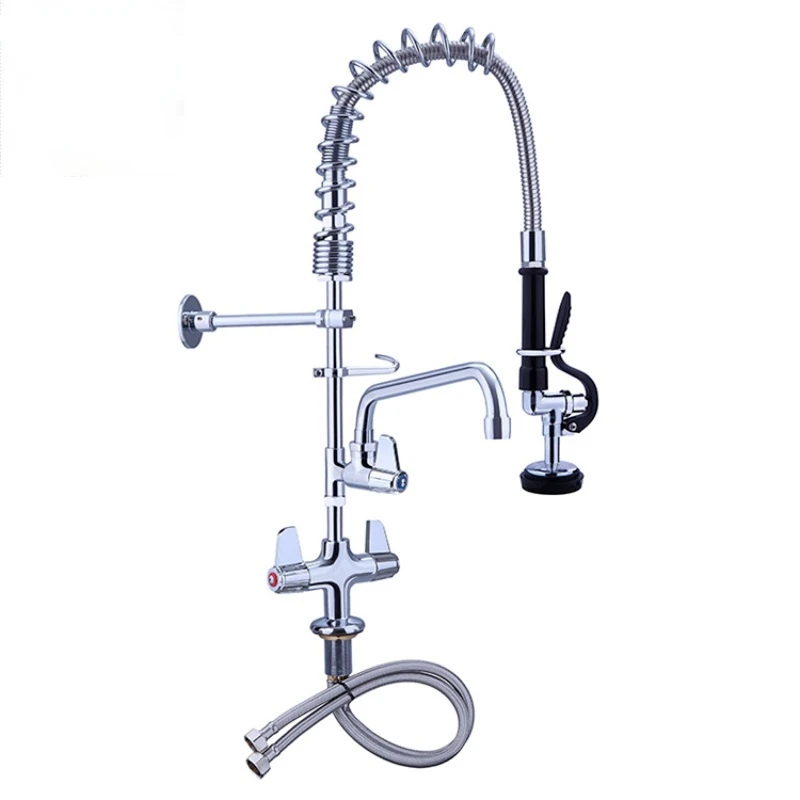 

Commercial Heavy Duty Spring Pre Rinse Sprayer High Arc Kitchen Sink Faucet