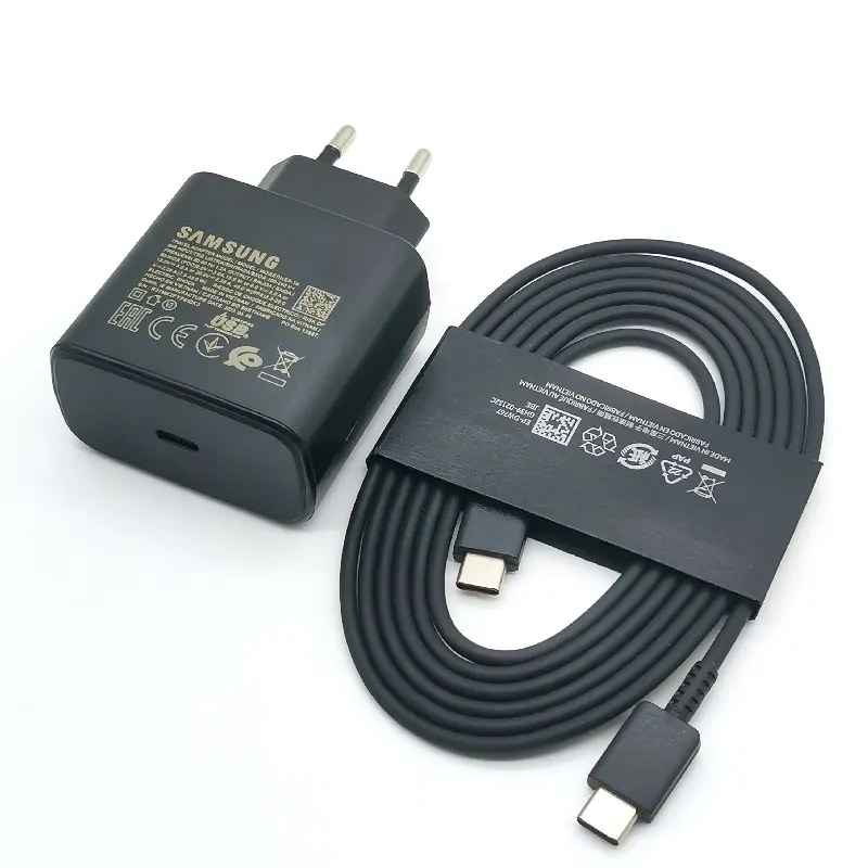 Samsung 45W Charger Super Fast Charging Adapter 1.8M Cable For Galaxy S24 S23 S22 S21 S20 Note 20 Ultra 10 Z Flip Fold 6 5 4 3 2