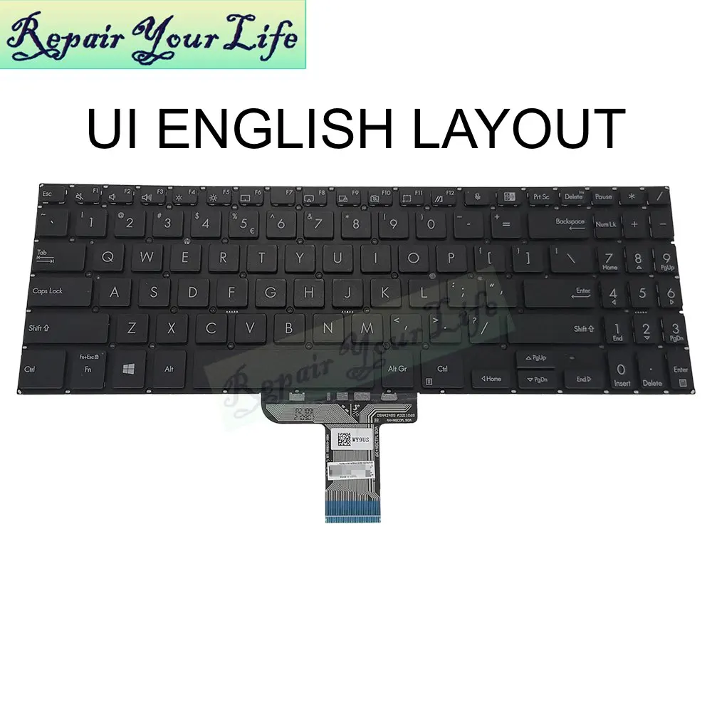US UI Tastiera retroilluminata latina per ASUS ExpertBook B1 B1500 B1500C P1450 P1450CBA BW450 PX555C B1500CEA 0KNX0-5622LA00 5123UI00