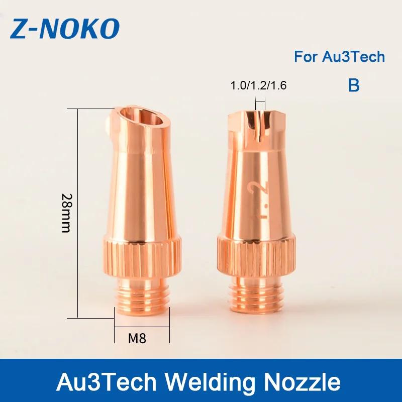Znoko Au3Tech M8 Red Copper Laser Welding Head Nozzle Handheld Accessories