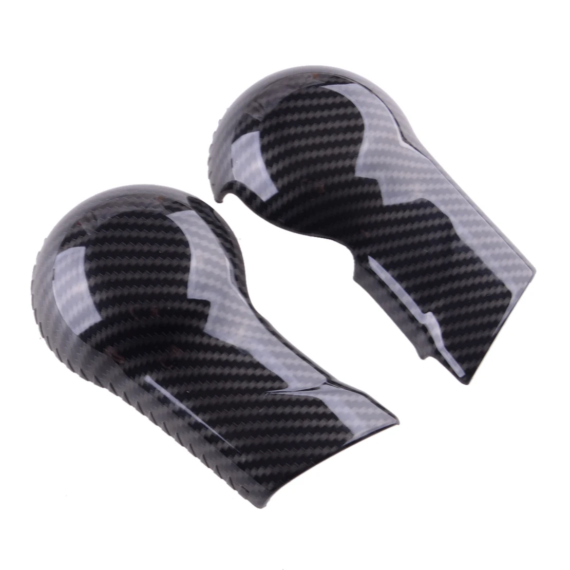 1 Set Carbon Fiber Grain Gear Shift Knob Head Covers Trims Fit For Chevrolet Camaro 2010 2011 2012 2013 2014 2015