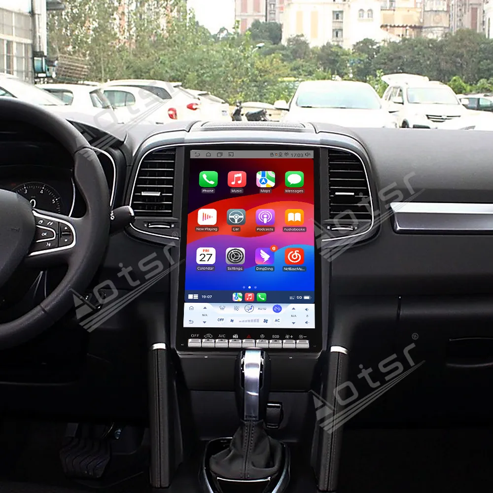 Premium Sleek Design 14.5 Inch Android 15 HD Display Wireless CarPlay GPS Navi Media Unit For Renault Megane/Koleos 2016-2019