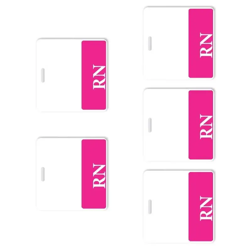 R53C Waterproof Horizontal Acrylic Nurse Identification Badge Backer Card For Nurse