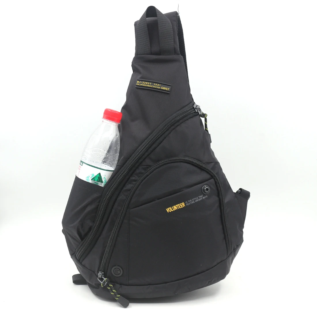 Fashion Single Rucksack Backpack with Water Bottle/Kettle Bag  Cross body Messenger Chest Bags Daypack Knapsack