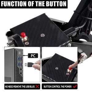 USB Hand System for Running Games, Universal PC SIM, ThrustMaster T300, Red, Black, Blue, Fixed Parts, PS4, PS5 10 Main Sales Brakes - №9