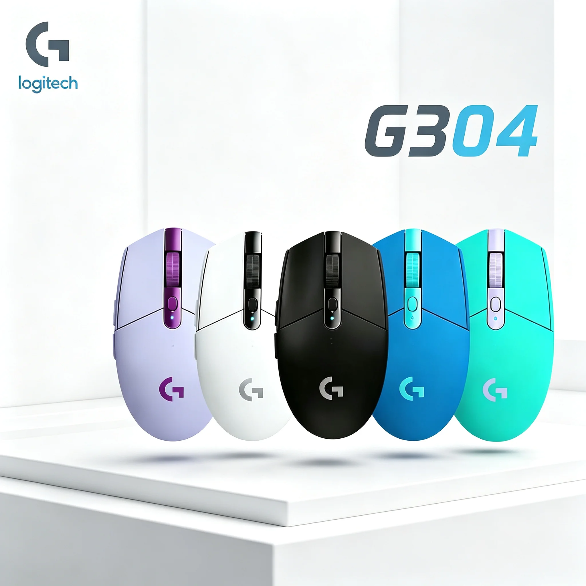 Long Battery Logitech G304 2.4G Wireless Gaming Mouse Comfortable Hand Feel Wear‑Resistant Buttons Mice For Long‑Hour Gaming
