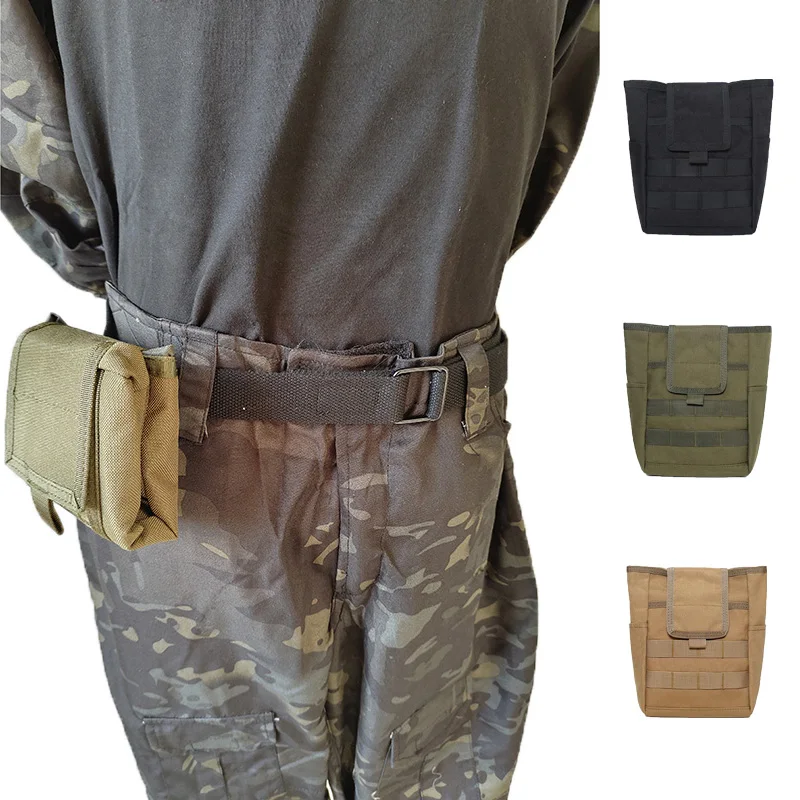 Tactical Dump Drop Pouch Magazine Pouch Hunting Airsoft Gun Accessories Sundries Pouch Protable Molle Recovery Ammo Bag